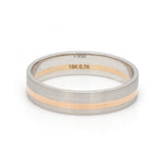 Load image into Gallery viewer, Platinum Ring with a Rose Gold Streak JL PT 1003
