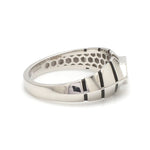 Load image into Gallery viewer, Platinum Ring with Black Enamel for Men JL PT 1310
