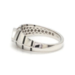 Load image into Gallery viewer, Platinum Ring with Black Enamel for Men JL PT 1310
