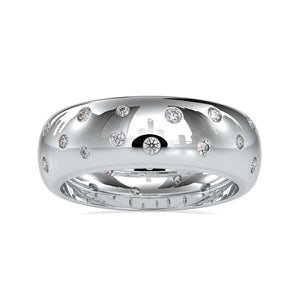 Platinum Ring with Diamonds for Women JL PT 0019