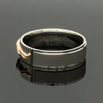 Load image into Gallery viewer, Platinum Ring with Rose Gold Jaguar for Men JL PT 1308
