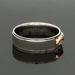 Load image into Gallery viewer, Platinum Ring with Rose Gold Jaguar for Men JL PT 1308
