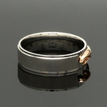 Load image into Gallery viewer, Platinum Ring with Rose Gold Jaguar for Men JL PT 1308

