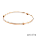 Load image into Gallery viewer, Platinum Rose Gold Bangle for Women JL PTB 1246
