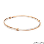 Load image into Gallery viewer, Platinum Rose Gold Bangle for Women JL PTB 1246
