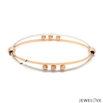 Load image into Gallery viewer, Platinum Rose Gold Bangle for Women JL PTB 1247
