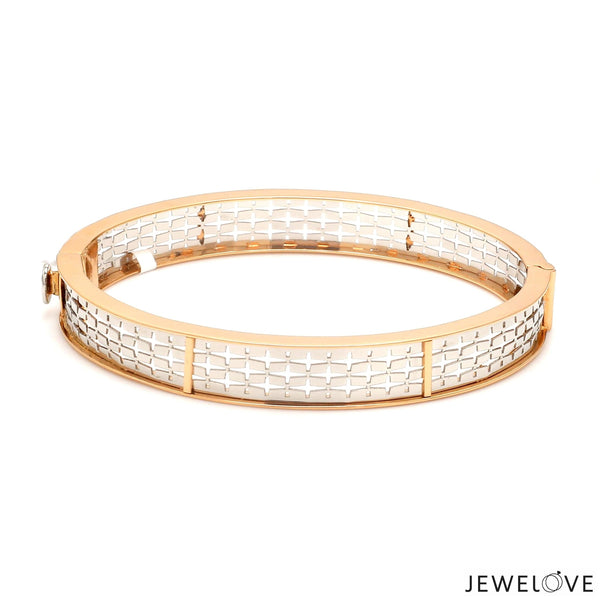 Platinum & Rose Gold Bracelet for Men JL PTB 1055 – Jewelove.US