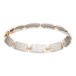 Load image into Gallery viewer, Platinum &amp; Rose Gold Bracelet for Men JL PTB 1060-Z
