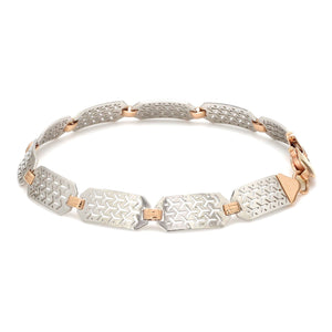 Platinum & Rose Gold Bracelet for Men JL PTB 1060-Z