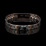 Load image into Gallery viewer, Platinum &amp; Rose Gold Bracelet for Men JL PTB 1096
