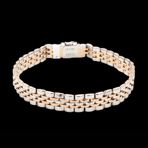 Platinum & Rose Gold Bracelet for Men JL PTB 1097 – Jewelove.US