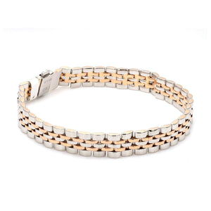 Platinum & Rose Gold Bracelet for Men JL PTB 1097 – Jewelove.US