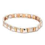 Load image into Gallery viewer, Platinum &amp; Rose Gold Bracelet for Men JL PTB 1100
