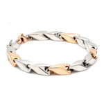 Load image into Gallery viewer, Platinum &amp; Rose Gold Bracelet for Men JL PTB 1077
