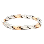 Load image into Gallery viewer, Platinum &amp; Rose Gold Bracelet for Men JL PTB 1077
