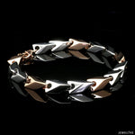 Load image into Gallery viewer, Platinum &amp; Rose Gold Bracelet for Men JL PTB 1077
