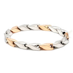 Load image into Gallery viewer, Platinum &amp; Rose Gold Bracelet for Men JL PTB 1077
