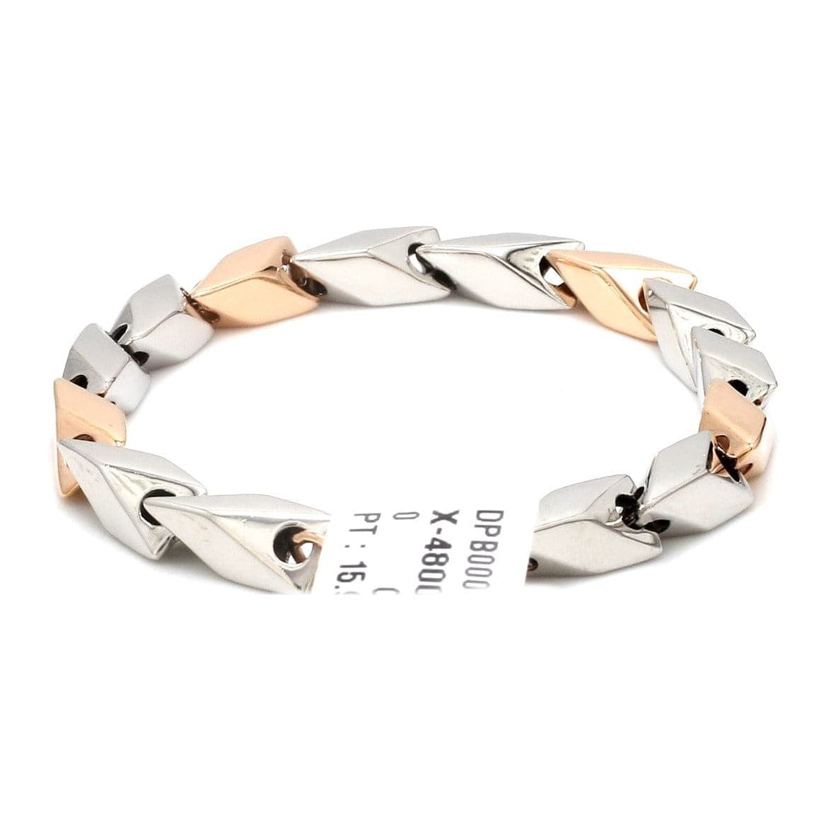 Platinum & Rose Gold Bracelet for Men JL PTB 1077