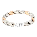 Load image into Gallery viewer, Platinum &amp; Rose Gold Bracelet for Men JL PTB 1077

