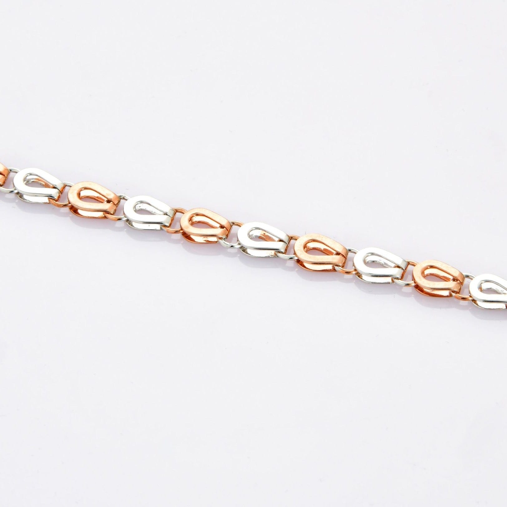 Platinum & Rose Gold Bracelet for Men JL PTB 701