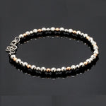 Load image into Gallery viewer, Platinum Rose Gold Bracelet with Diamond Cut Balls for Women JL PTB 1200
