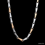 Load image into Gallery viewer, Platinum &amp; Rose Gold Chain for Men JL PT CH 1203
