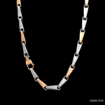 Load image into Gallery viewer, Platinum &amp; Rose Gold Chain for Men JL PT CH 1203
