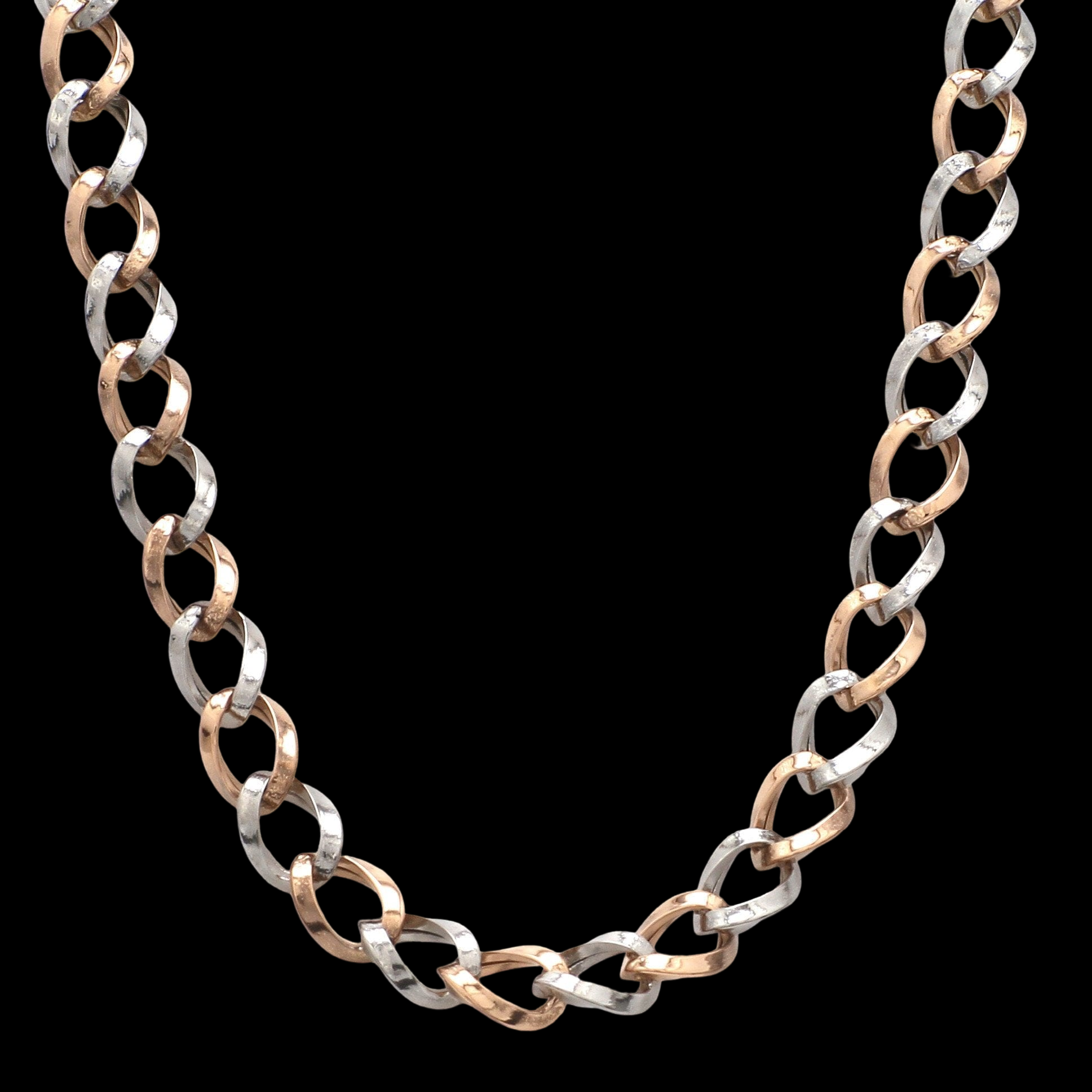 Platinum & Rose Gold Chain for Men JL PT CH 902