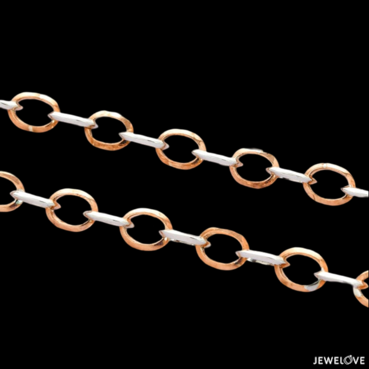 Platinum Rose Gold Chain JL PT CH 898