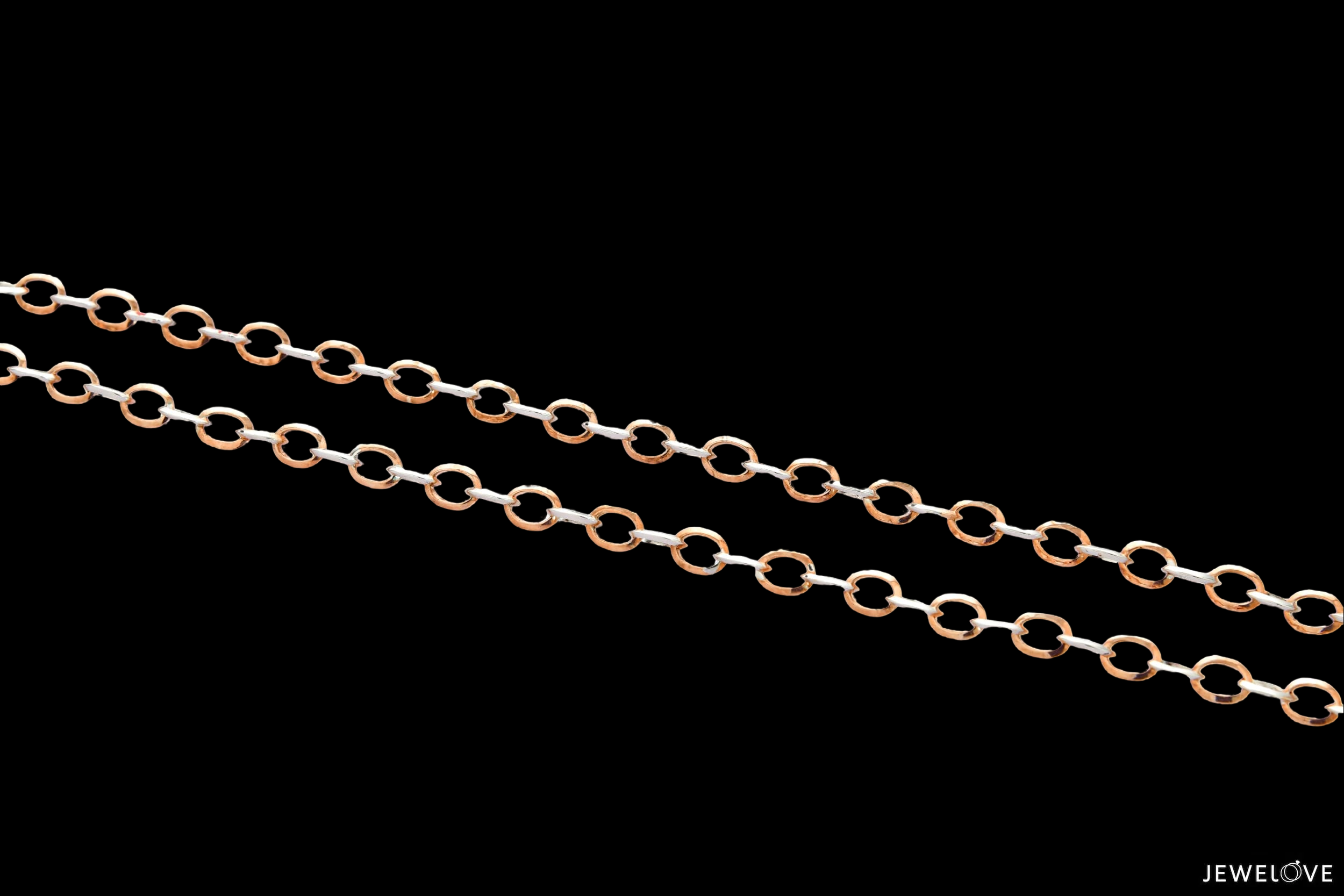 Platinum Rose Gold Chain JL PT CH 898