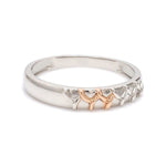 Load image into Gallery viewer, Platinum &amp; Rose Gold Couple Rings JL PT 999
