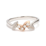 Load image into Gallery viewer, Platinum &amp; Rose Gold Couple Rings JL PT 999
