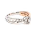 Load image into Gallery viewer, Platinum &amp; Rose Gold Couple Rings with Diamonds JL PT 998-RG
