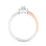 Load image into Gallery viewer, Platinum &amp; Rose Gold Couple Rings with Diamonds JL PT 998-RG

