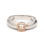 Load image into Gallery viewer, Platinum &amp; Rose Gold Couple Rings with Diamonds JL PT 998-RG
