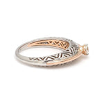 Load image into Gallery viewer, Platinum &amp; Rose Gold Couple Rings with Single Diamonds JL PT 952
