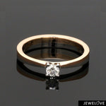 Load image into Gallery viewer, Platinum &amp; Rose Gold Couple Rings with Solitaires JL PT 901
