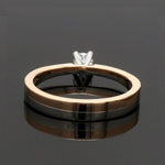 Load image into Gallery viewer, Platinum &amp; Rose Gold Couple Rings with Solitaires JL PT 901
