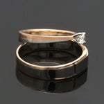 Load image into Gallery viewer, Platinum &amp; Rose Gold Couple Rings with Solitaires JL PT 901
