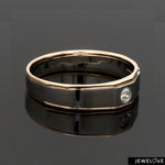 Load image into Gallery viewer, Platinum &amp; Rose Gold Couple Rings with Solitaires JL PT 901
