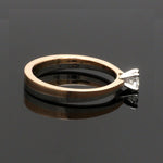 Load image into Gallery viewer, Platinum &amp; Rose Gold Couple Rings with Solitaires JL PT 901
