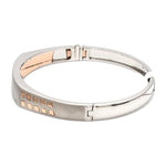 Load image into Gallery viewer, Platinum Rose Gold Diamond Bracelet with Matte Finish for Men JL PTB 1181
