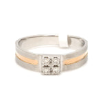 Load image into Gallery viewer, Platinum &amp; Rose Gold Diamond Ring for Men JL PT 1157
