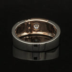 Load image into Gallery viewer, Platinum &amp; Rose Gold Diamond Ring for Men JL PT 1315
