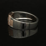 Load image into Gallery viewer, Platinum &amp; Rose Gold Diamond Ring for Men JL PT 1315
