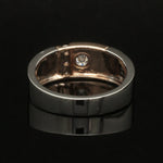 Load image into Gallery viewer, Platinum &amp; Rose Gold Diamond Ring for Men JL PT 1315
