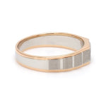 Load image into Gallery viewer, Men of Platinum | Square Profile Rose Gold Platinum Single Diamond Ring JL PT 994

