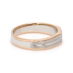 Load image into Gallery viewer, Platinum &amp; Rose Gold Fusion Single Diamond Ring for Men JL PT 995
