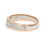Load image into Gallery viewer, Platinum &amp; Rose Gold Fusion Single Diamond Ring for Men JL PT 997
