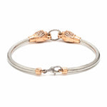 Load image into Gallery viewer, Platinum &amp; Rose Gold Jaguar Bracelet for Men JL PTB 1234
